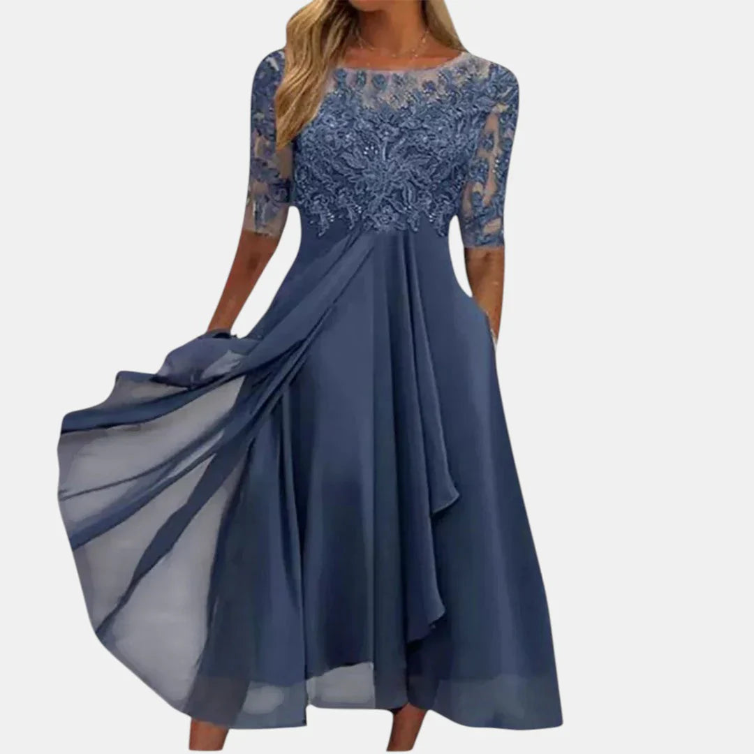 RHONDA | Elegante abito in pizzo