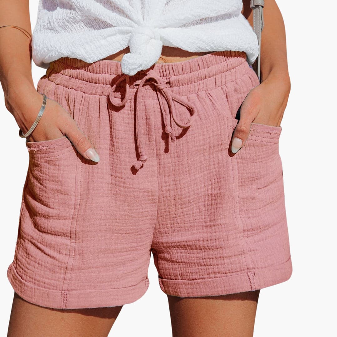 Emma | Eleganti Pantaloni Corti Casual con Coulisse