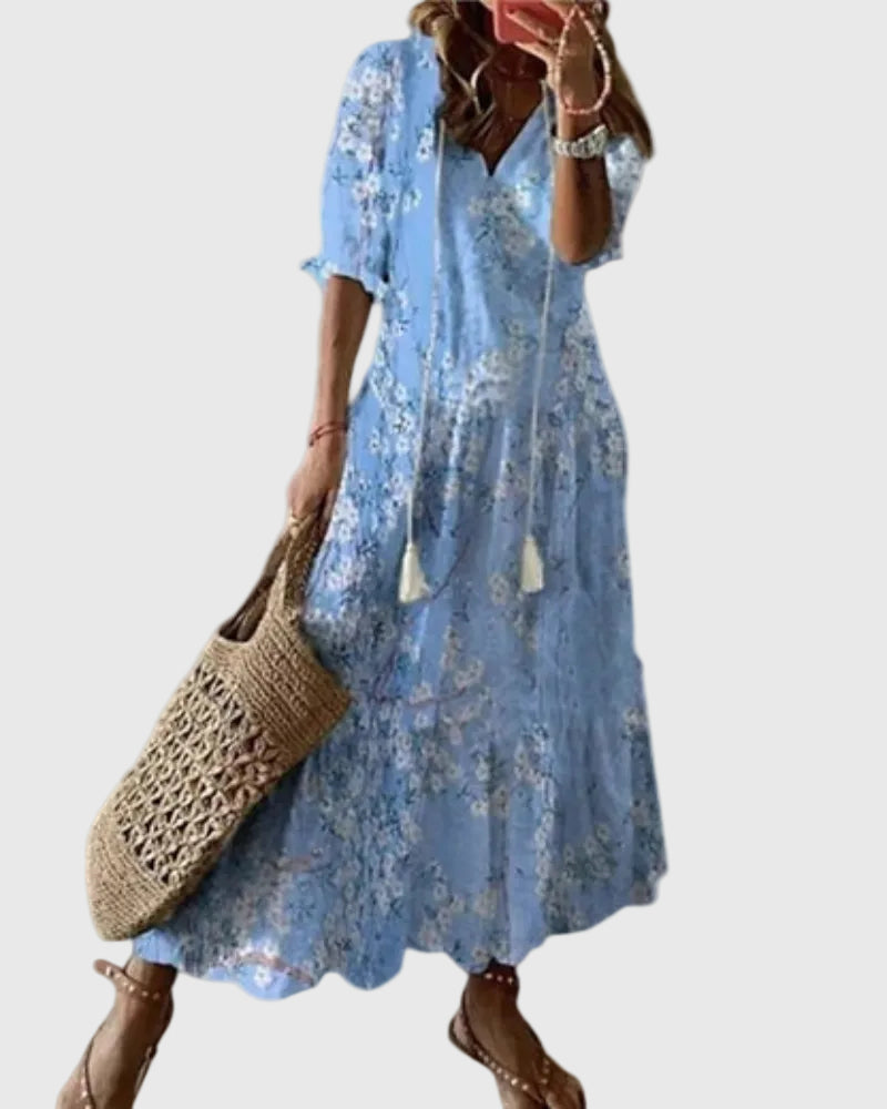 Amalia | Vestito Maxy Estivo Boho Vintage