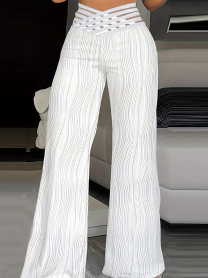 Emma | Pantaloni Crisscross a Vita Alta