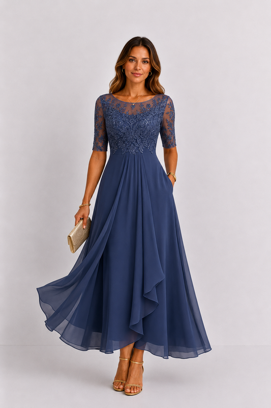 RHONDA | Elegante abito in pizzo