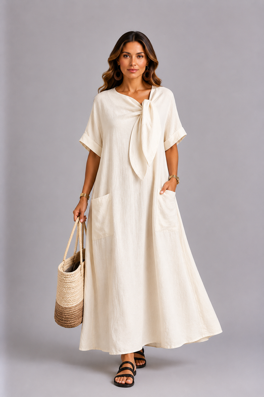 Fleur™ Abito Elegante con Tasche