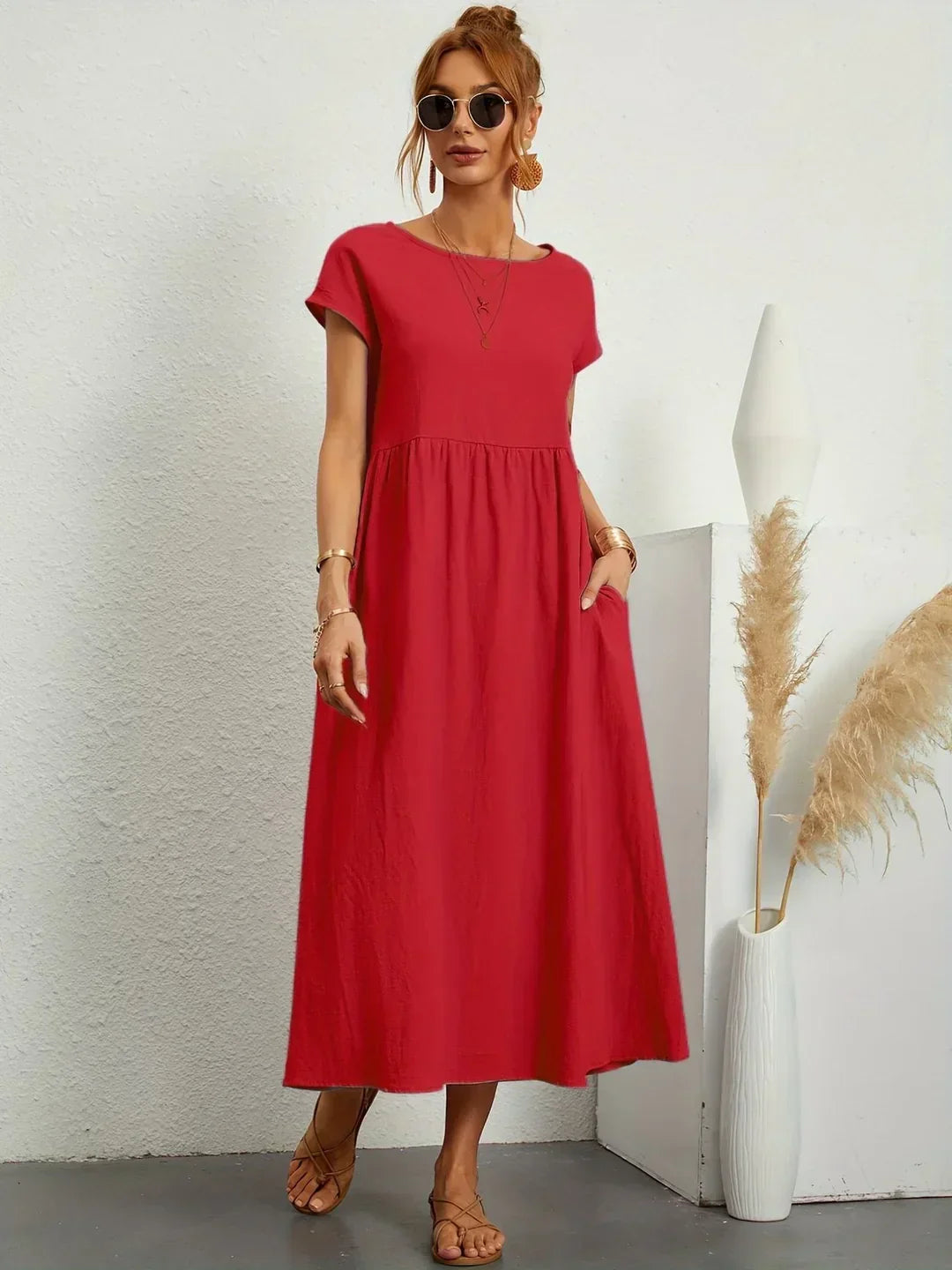 Gabriela™ | Abito midi fluido dall’eleganza senza tempo
