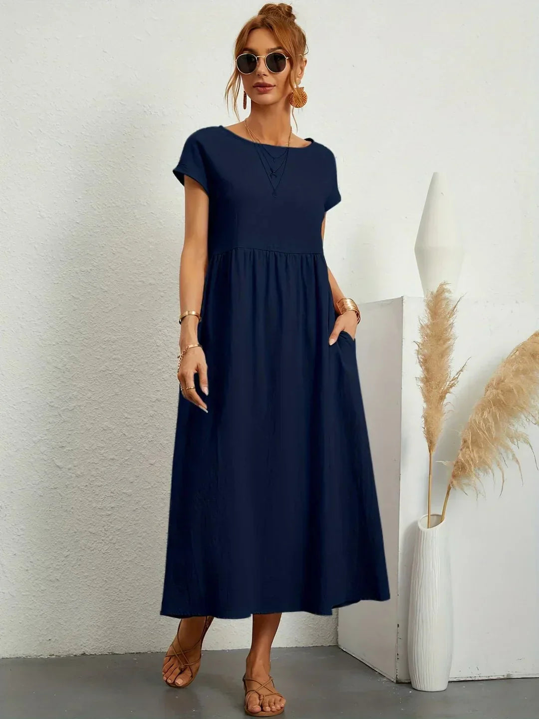 Gabriela™ | Abito midi fluido dall’eleganza senza tempo
