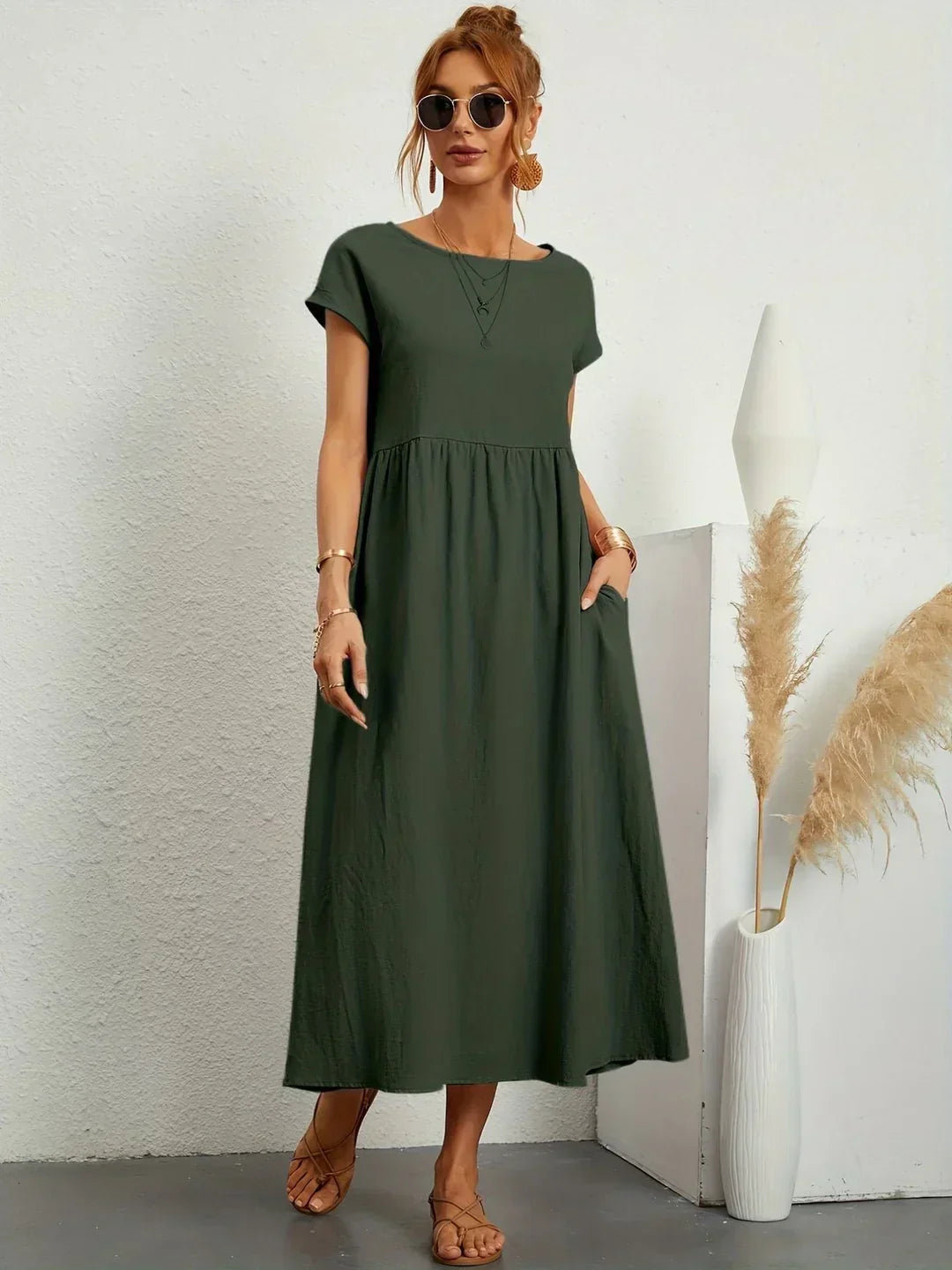 Gabriela™ | Abito midi fluido dall’eleganza senza tempo