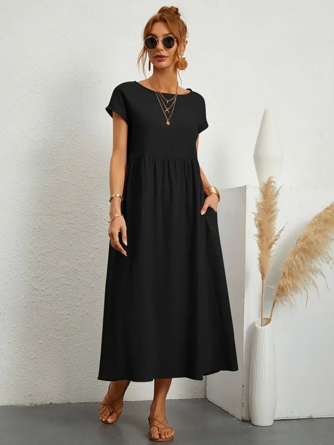 Gabriela™ | Abito midi fluido dall’eleganza senza tempo