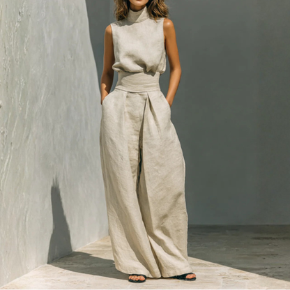 Maria - Top e Pantaloni a Gamba Larga
