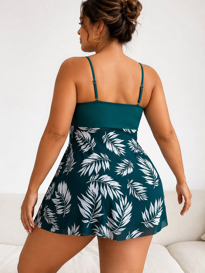 Soleskin | Tankini Elegante con Gonnellina e Controllo Addominale
