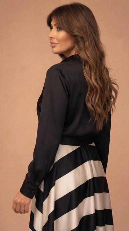 Mila | Vestito lungo a righe