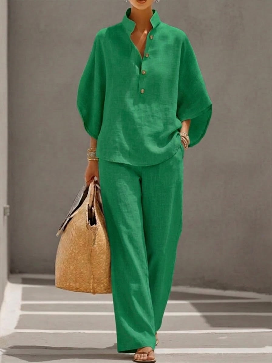 Mariel™ | Completo Leggero in Cotone e Lino